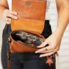 SHOMICO PU Leather Wide Strap Crossbody Bag - Image 4