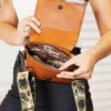 SHOMICO PU Leather Wide Strap Crossbody Bag - Image 8