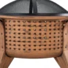 Sunjoy 30-Inch Outdoor Wood-Burning Fire Pit: Durable Steel Fire Bowl for Backyard Warmth & Ambiance - Image 4