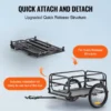 VEVOR Bike Cargo Trailer – 160 lbs Heavy-Duty Bicycle Wagon Cart | Foldable, Quick-Release with Universal Hitch & 16” Wheels for 22”-28” Bikes - Image 4