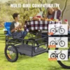 VEVOR Bike Cargo Trailer – 160 lbs Heavy-Duty Bicycle Wagon Cart | Foldable, Quick-Release with Universal Hitch & 16” Wheels for 22”-28” Bikes - Image 5