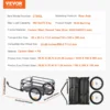 VEVOR Bike Cargo Trailer – 160 lbs Heavy-Duty Bicycle Wagon Cart | Foldable, Quick-Release with Universal Hitch & 16” Wheels for 22”-28” Bikes - Image 6