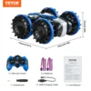 VEVOR Amphibious Remote Control Car Boat 2.4 GHz 4WD RC Boat Kids Adults Blue - Image 6